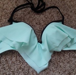 Mint handkerchief Pink Victoria secret bikini top